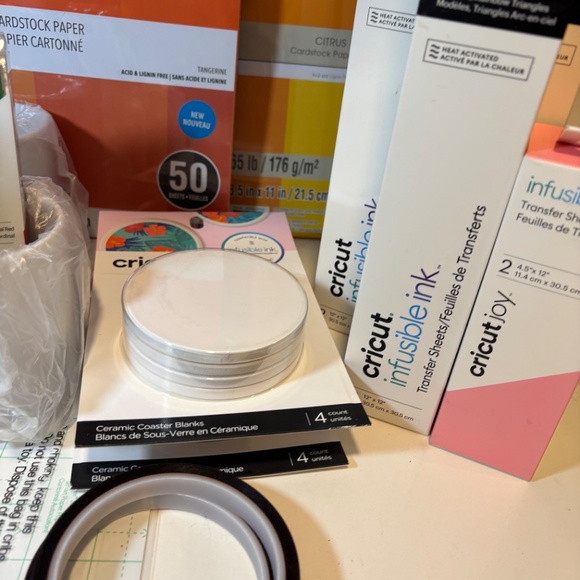 Cricut heat transfer ink, mugs, pens, paper, coasters, rubber sublimation - Picture 9 of 17